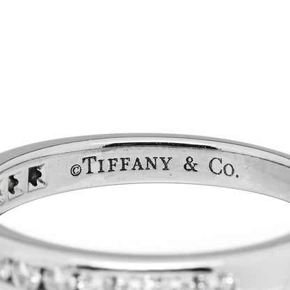 Tiffany Platinum Diamond 2.5mm Half Circle Wedding Band Ring 49 5 4 of 4
