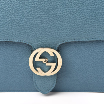 Gucci Dollar Calfskin Interlocking G Shoulder Bag Deep Cobalt 10 of 10