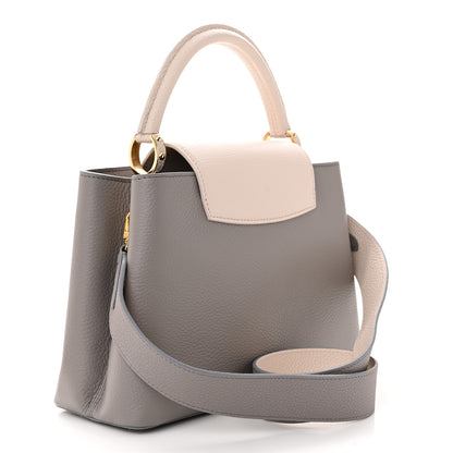Louis Vuitton Taurillon Capucines MM Steeple Gray 3 of 9