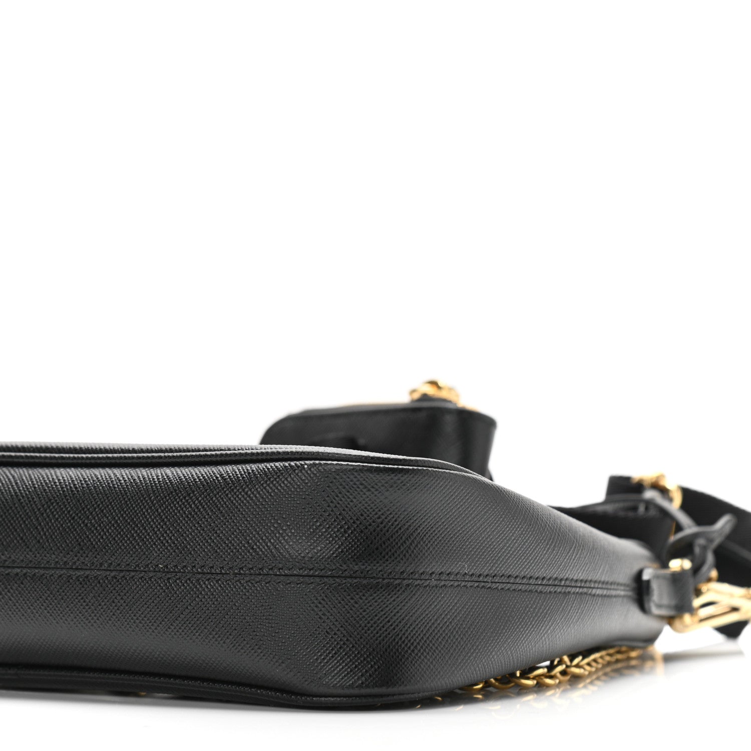 Prada Saffiano Lux Re-Edition 2005 Shoulder Bag Black 9 of 10