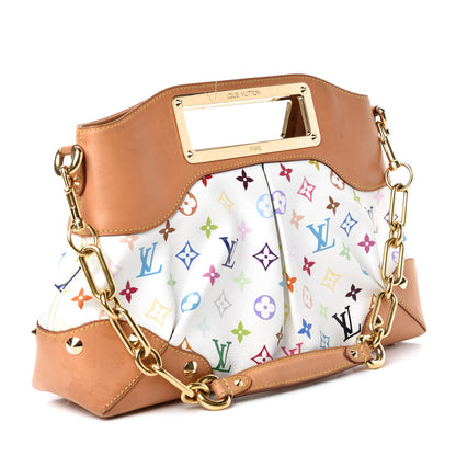 Louis Vuitton Monogram Multicolor Judy MM White 3 of 10
