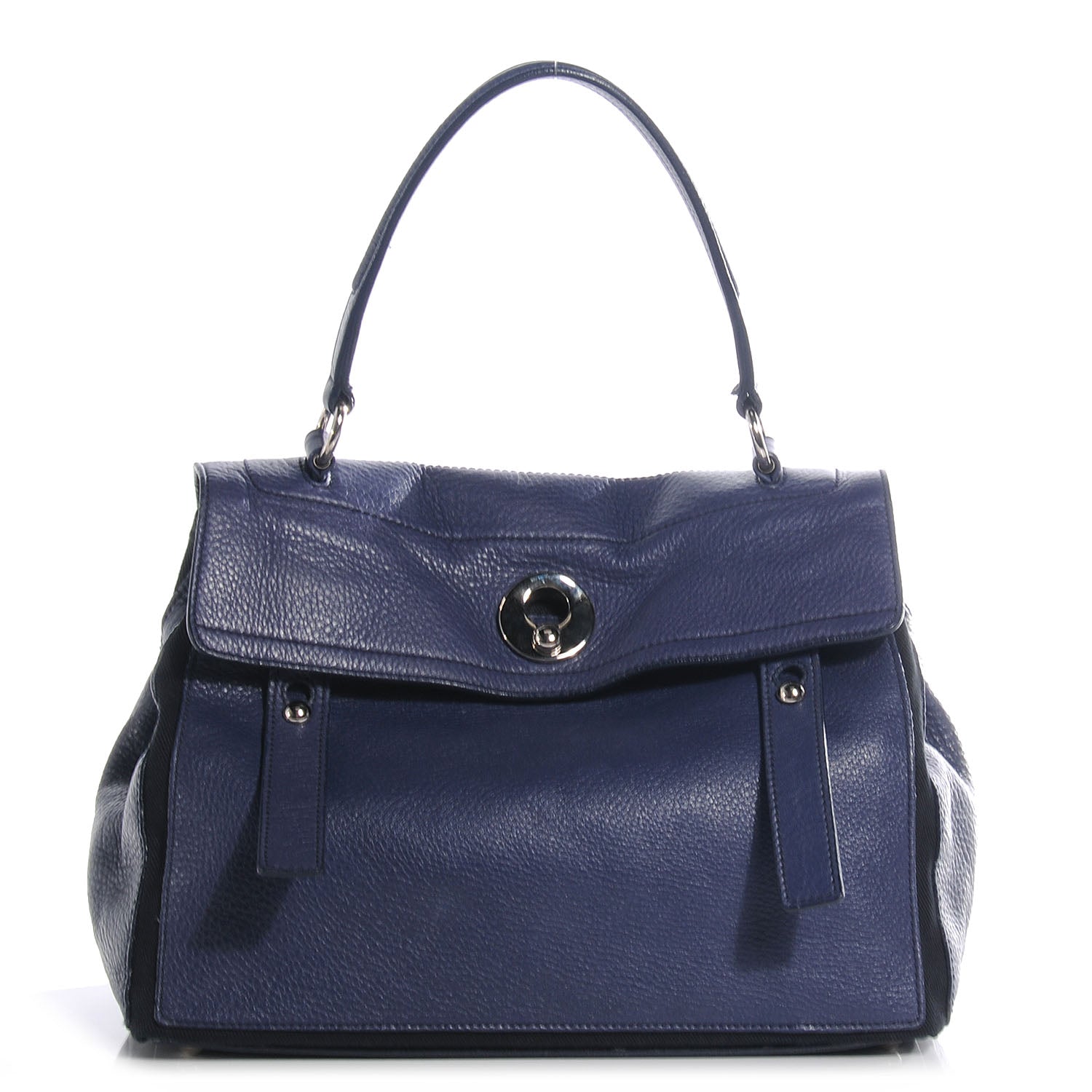 Saint Laurent Leather Medium Muse Two Navy 1 of 7