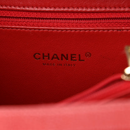 Chanel Caviar Quilted Medium CC Filigree Vanity Case Red 6 of 11