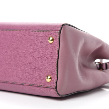 Fendi Vitello Elite Flamingo Petite 2Jours Tote Lilla Glicine 7 of 10