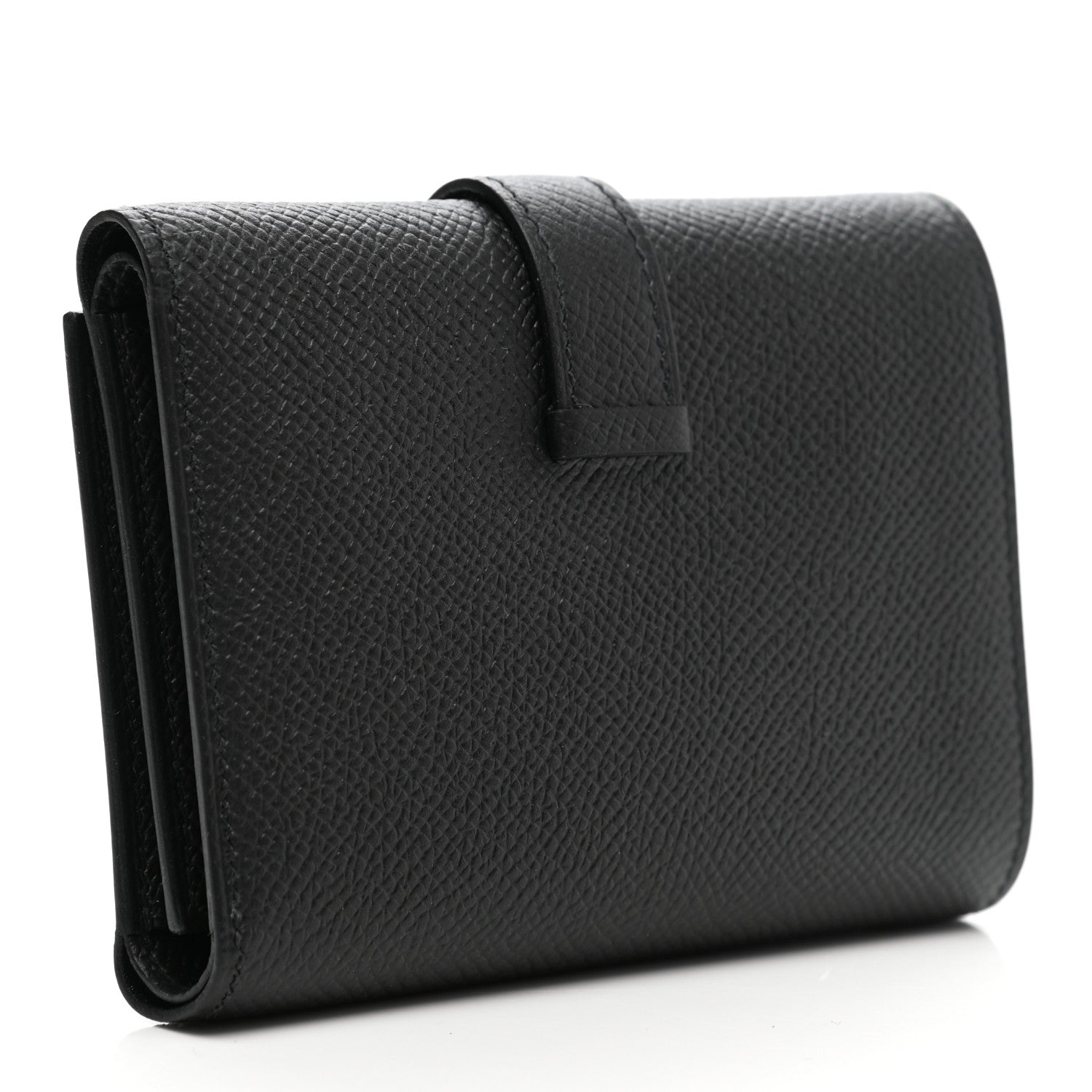 Hermes Epsom Tri-Fold Compact Bearn Wallet Black 3 of 8