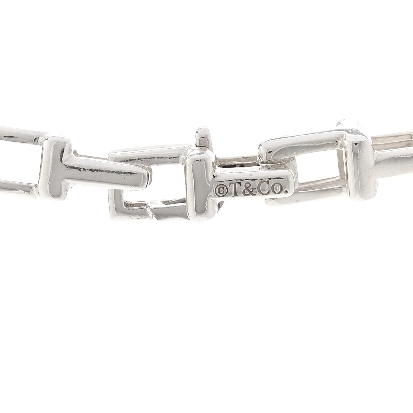 Sterling Silver T Narrow Chain Necklace