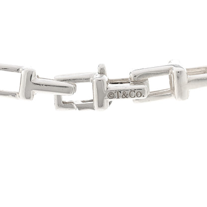 Tiffany Sterling Silver T Narrow Chain Necklace 4 of 5