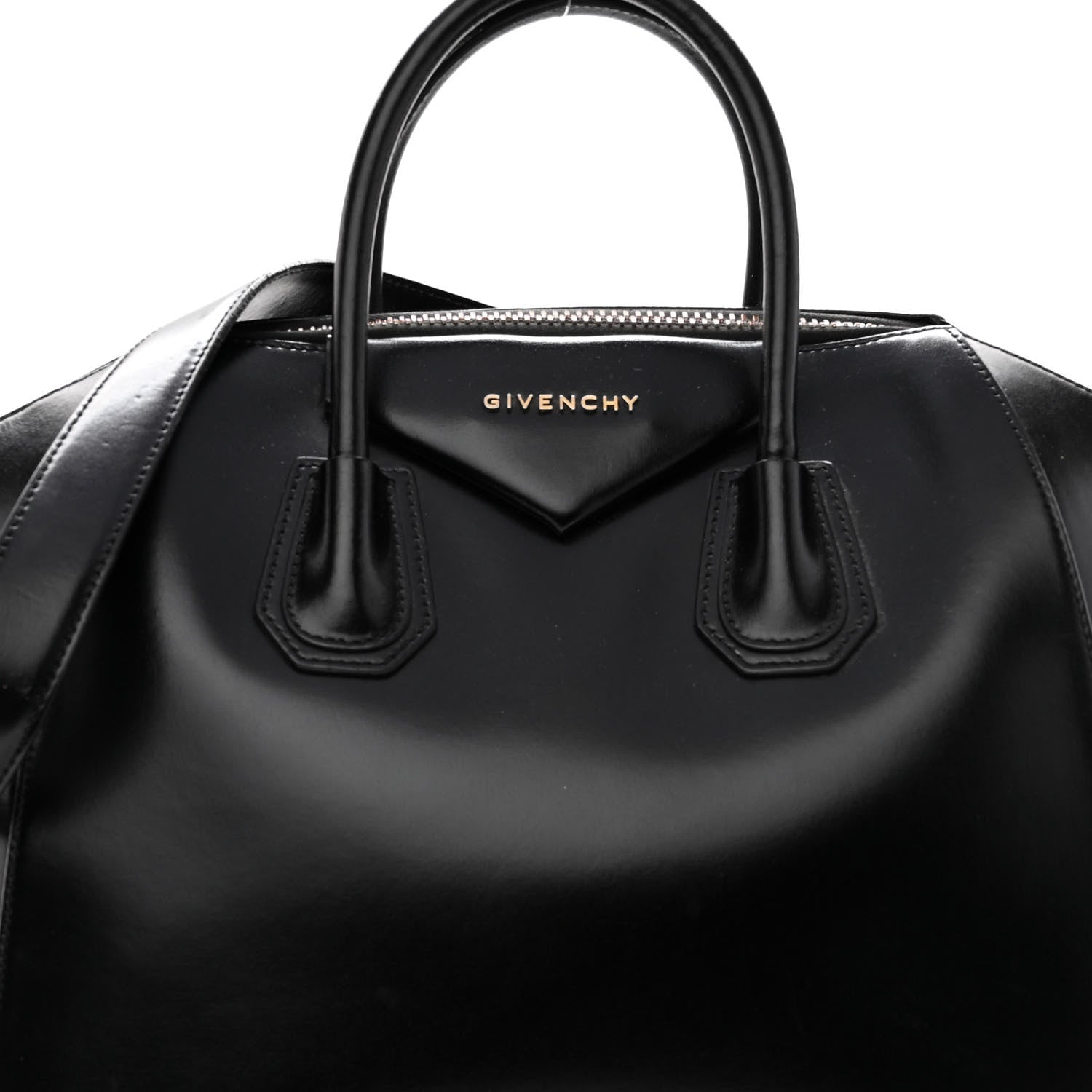 Givenchy Shiny Lord Calfskin Medium Antigona Black 7 of 13