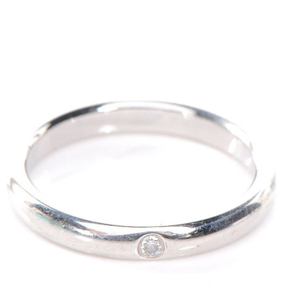 Tiffany Platinum Diamond Elsa Peretti Band Ring 5.5 1 of 6