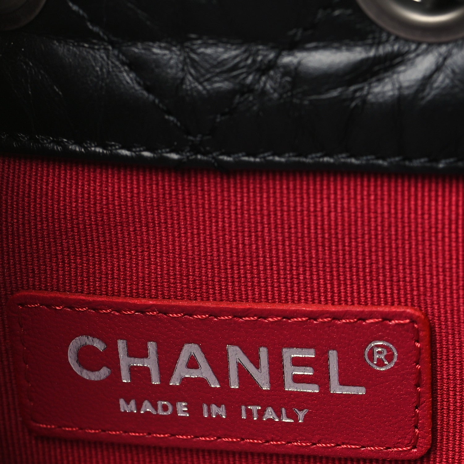 Chanel Aged Calfskin Quilted Small Gabrielle Backpack Black 7 of 9
