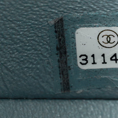 Chanel Lambskin Quilted Mini Rectangular Flap Green Blue 8 of 14