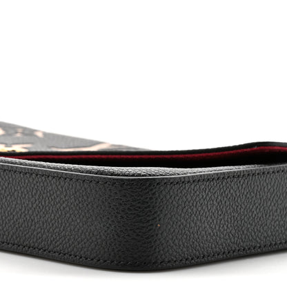 Louis Vuitton Empreinte Monogram Giant Felicie Pochette Black Beige 8 of 10