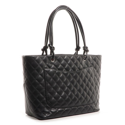 Chanel Calfskin Quilted Large Cambon Tote Black 3 of 7