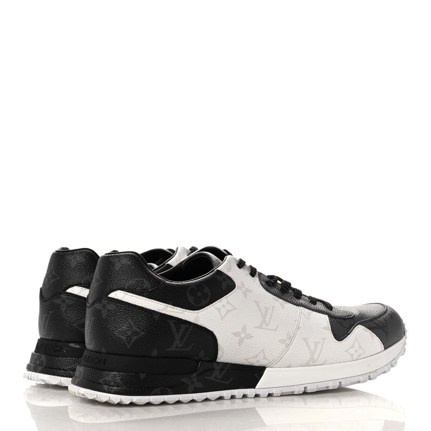 Louis Vuitton Calfskin Monogram Run Away Sneakers 9.5 Gray 4 of 7