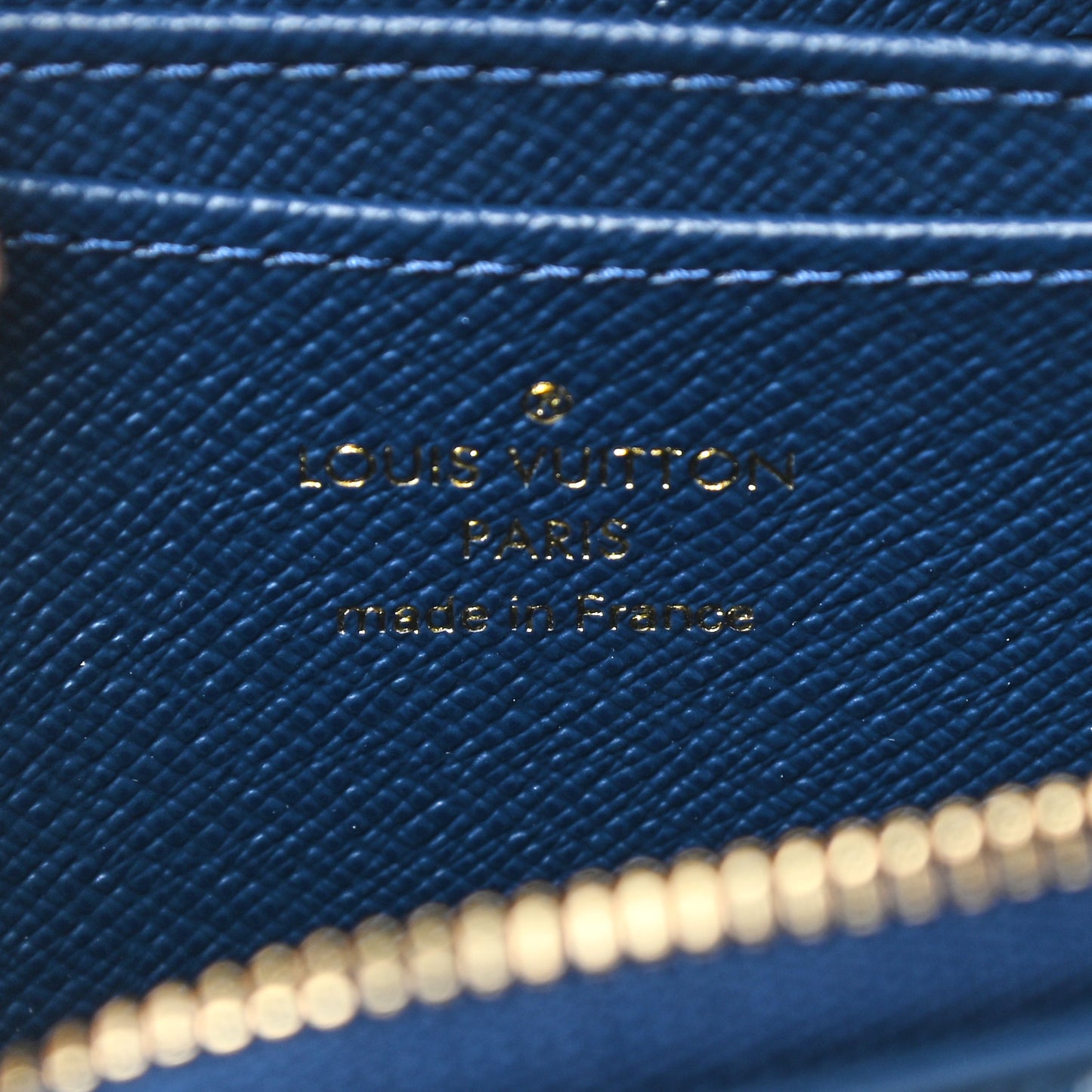 Denim Monogram Jacquard Zippy Coin Purse Bleu