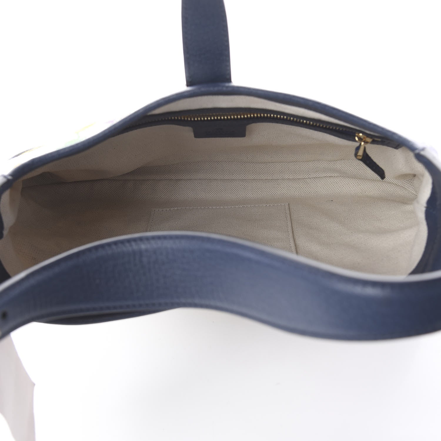 Gucci Canvas Flora Medium Jackie Hobo Blue Agata 4 of 8