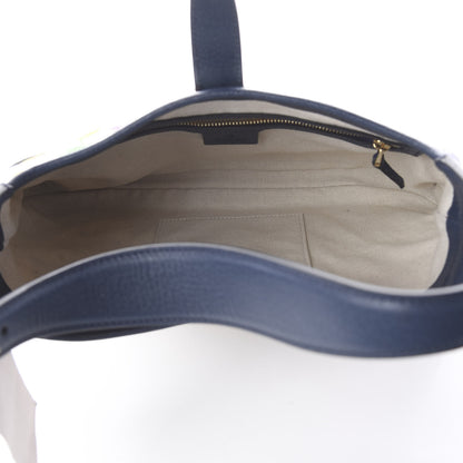 Gucci Canvas Flora Medium Jackie Hobo Blue Agata 4 of 8