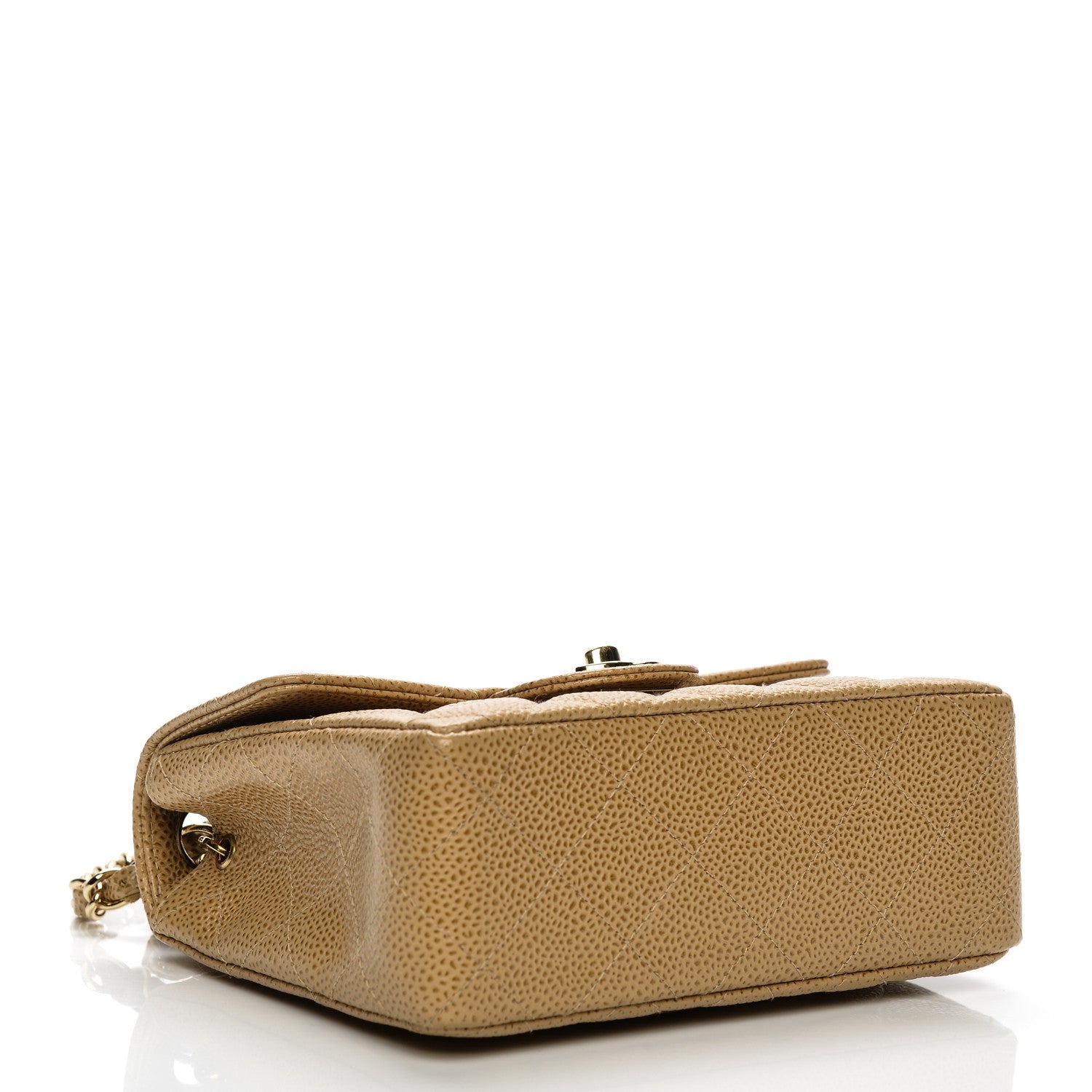 Chanel Caviar Quilted Mini Square Flap Beige 4 of 7