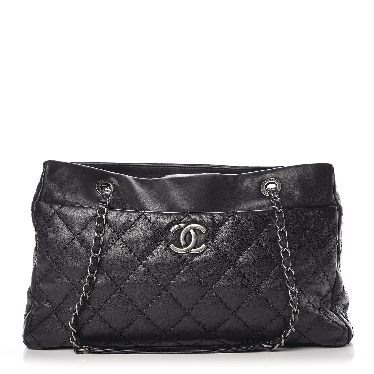 Chanel Calfskin Medium Stitch It Tote Black 1 of 7