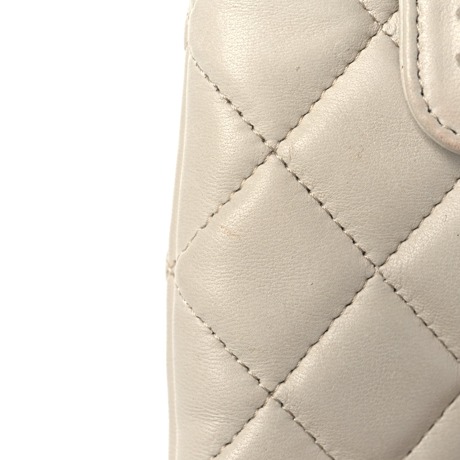 Chanel Lambskin Quilted Phone Case Grey 10 of 13