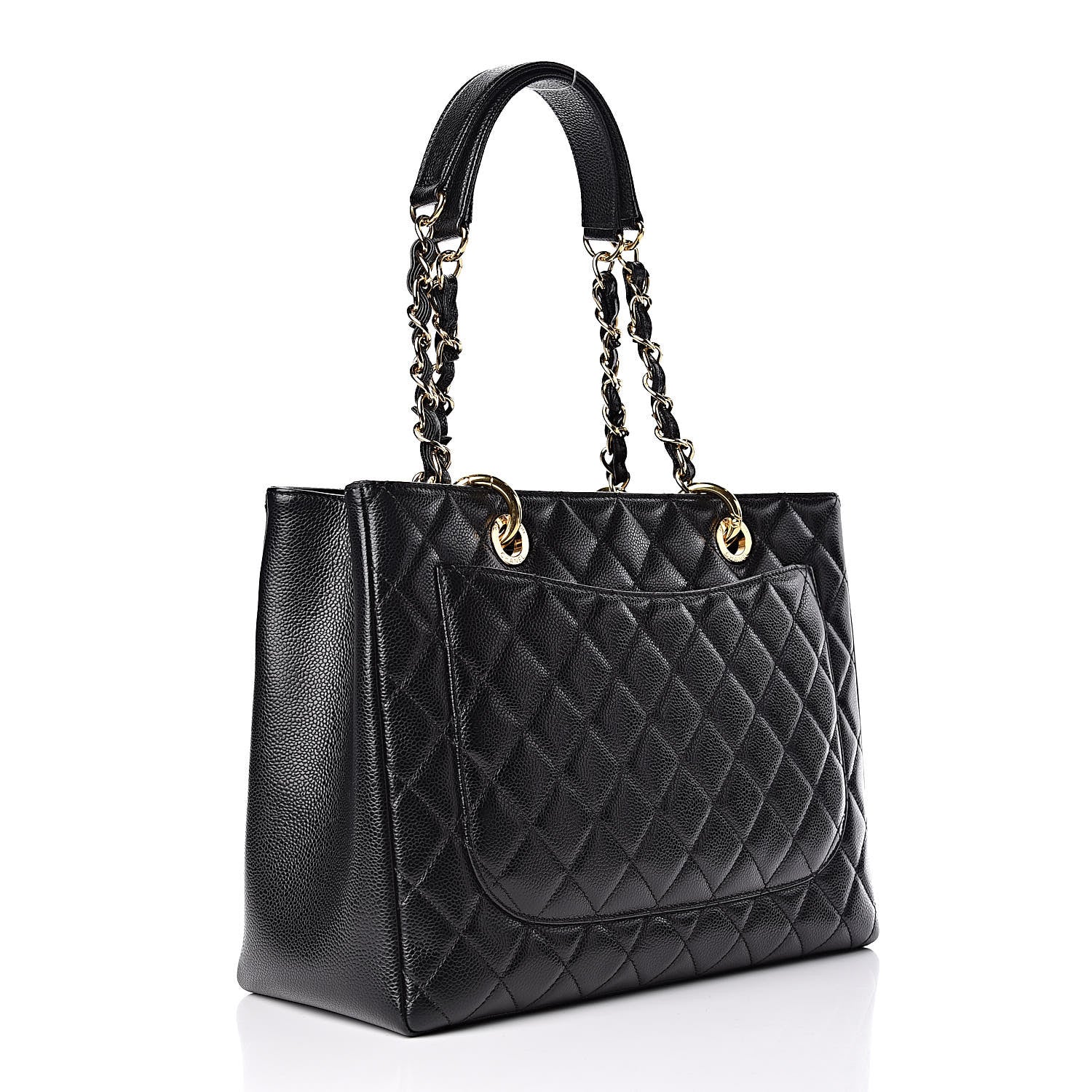 Chanel Caviar Quilted Grand Shopping Tote GST Black 3 of 11