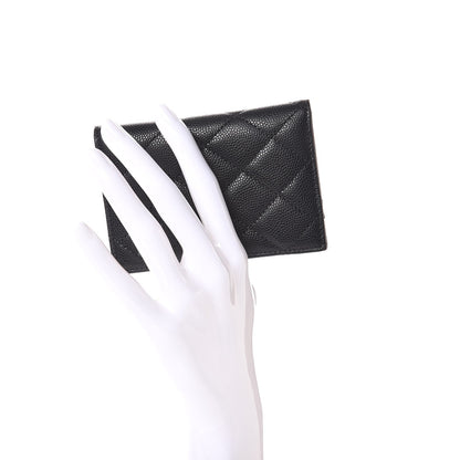 Chanel Caviar Quilted Card Holder Wallet Black 2 of 8
