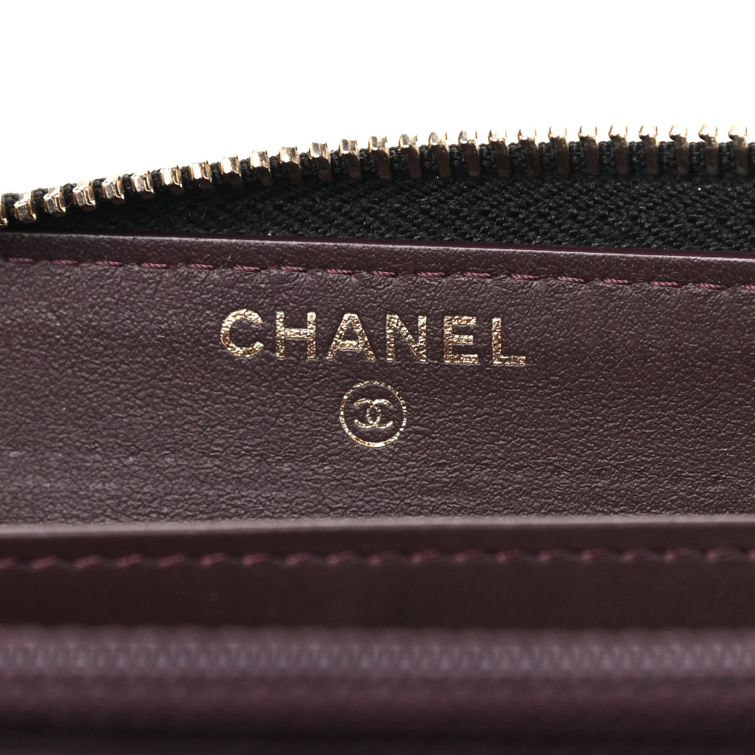 Chanel Grained Calfskin Neo Executive Zip Around Wallet Black 6 of 9