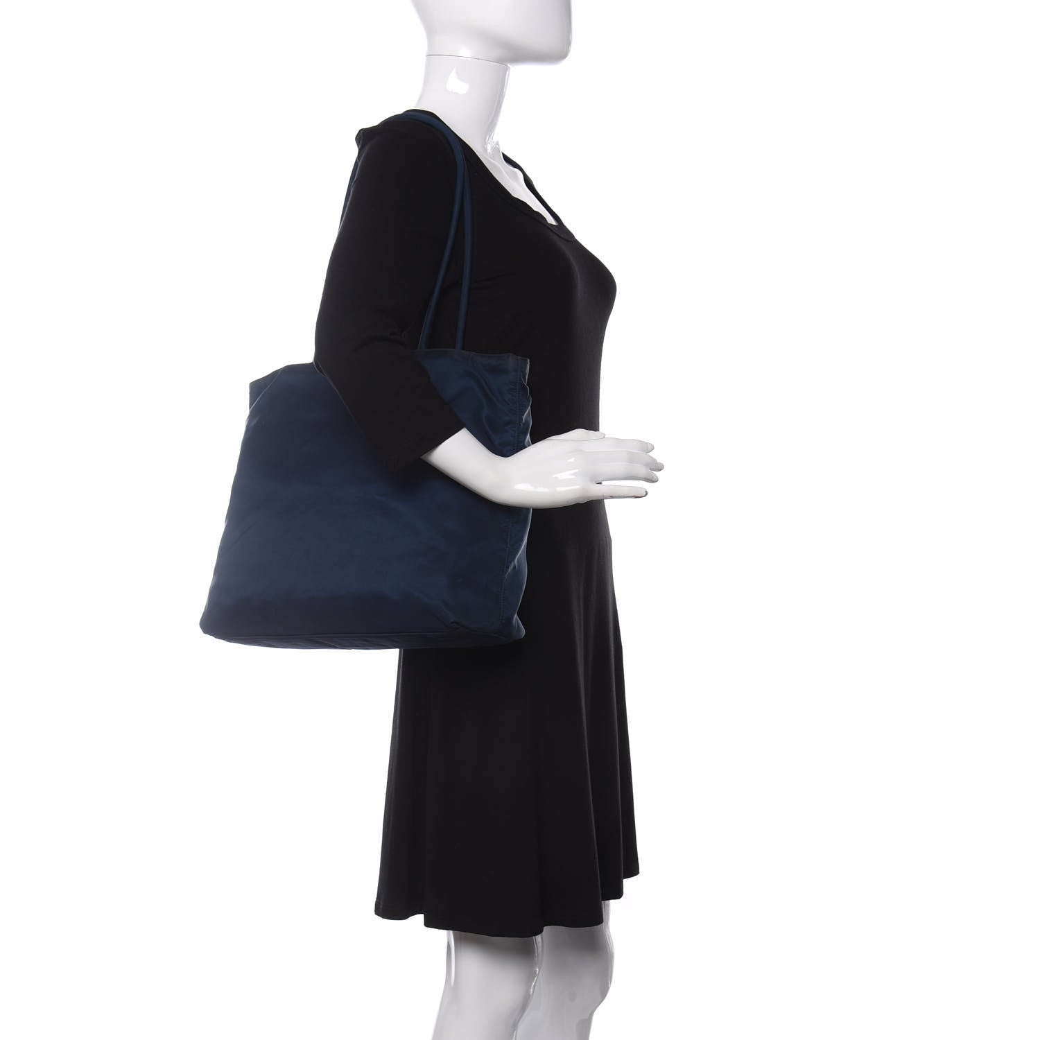 Prada Tessuto Nylon Tote Baltico 2 of 10