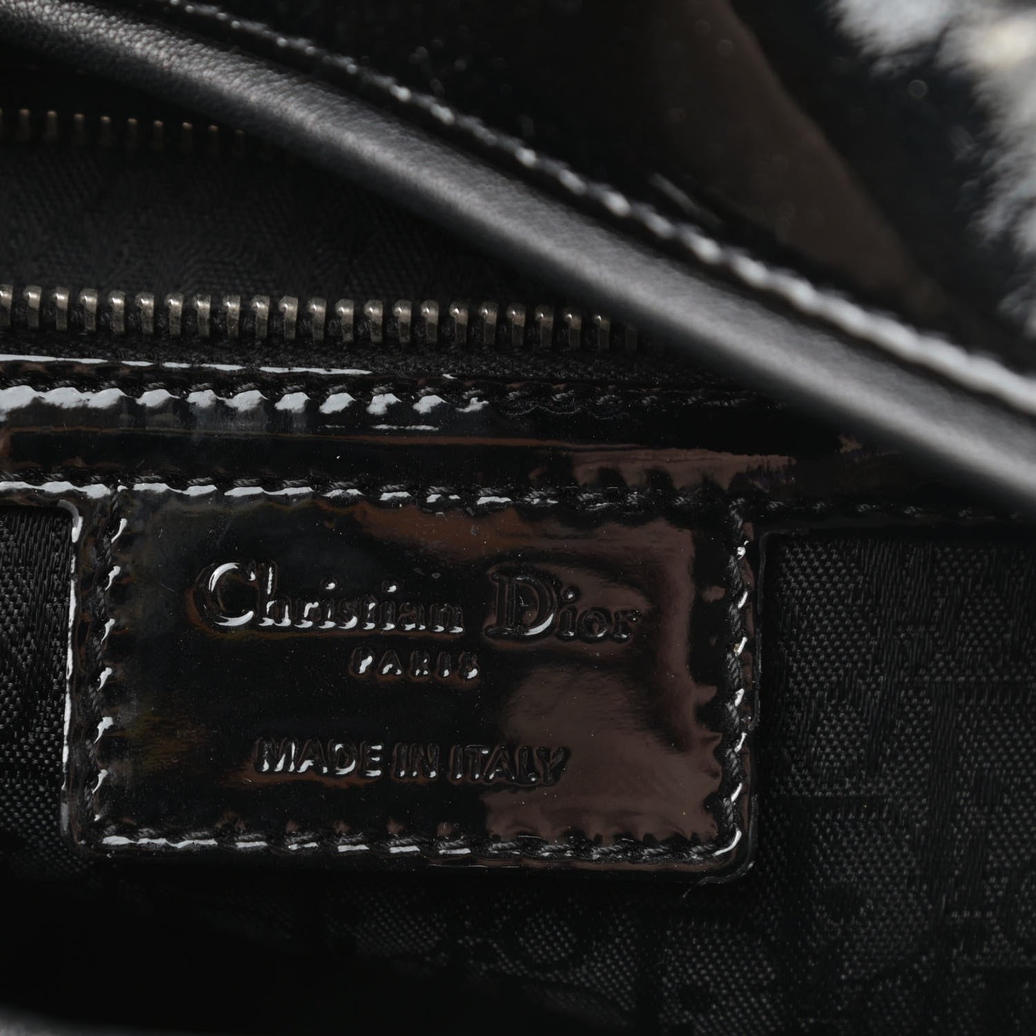 Christian Dior Patent Cannage Large Lady Dior Black 6 of 11