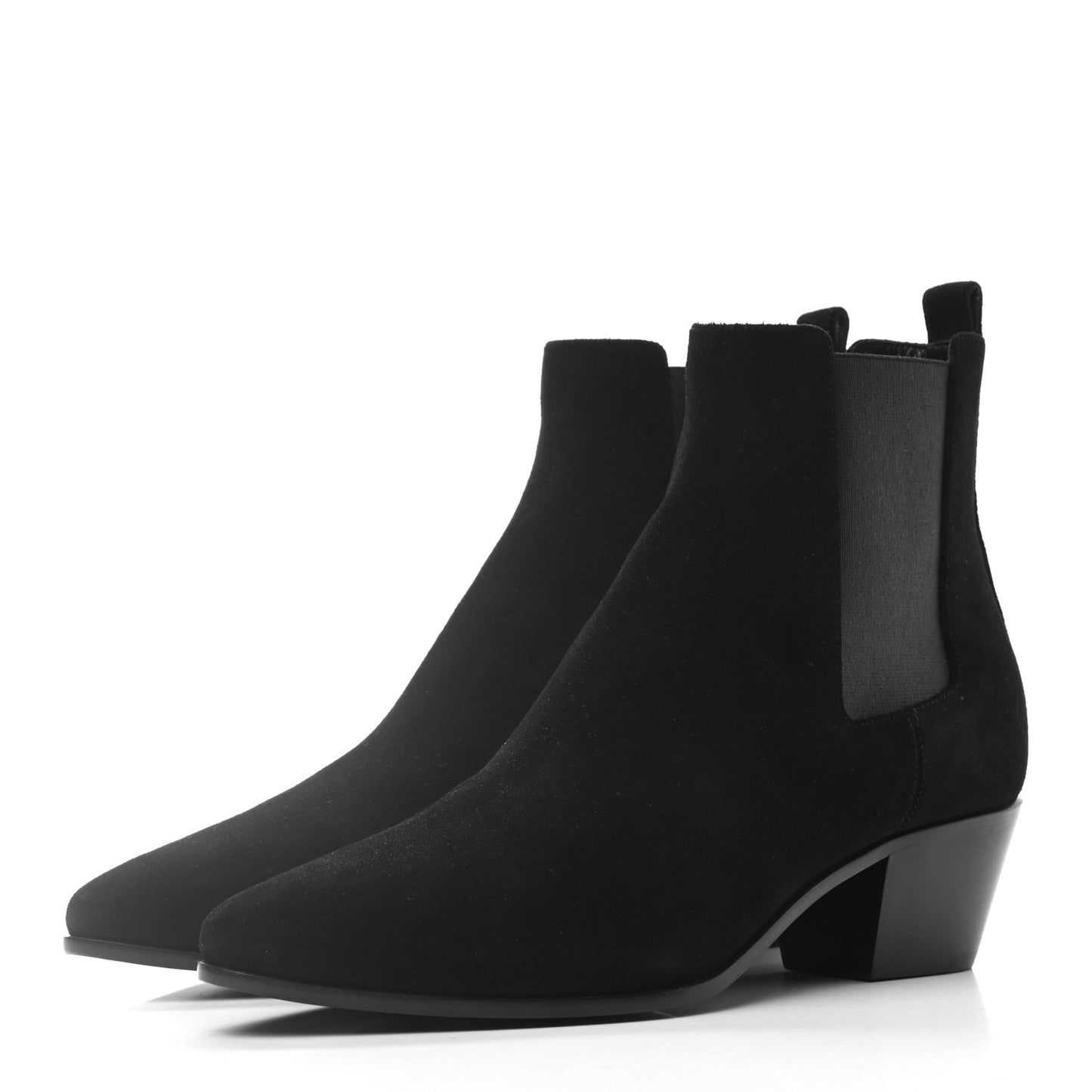 Suede Chelsea Boots 37.5 Black