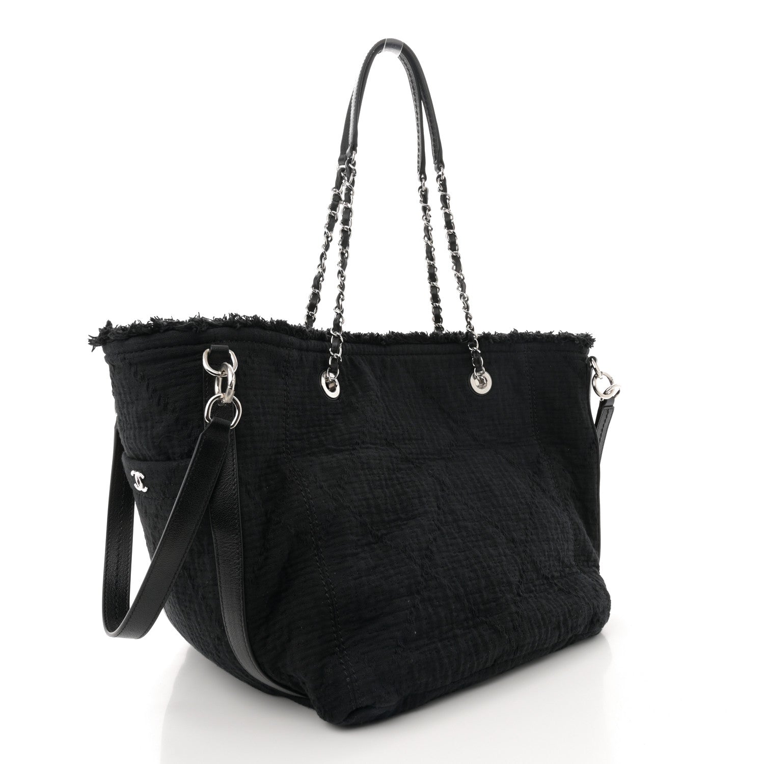 Chanel Canvas Small Double Face Tote Black 3 of 13