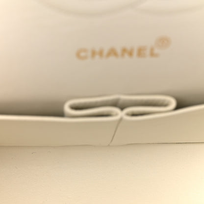 Chanel Caviar Quilted Medium Double Flap White 5 of 13