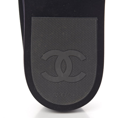 Chanel Velvet Womens CC Sneakers 36 Black 6 of 9