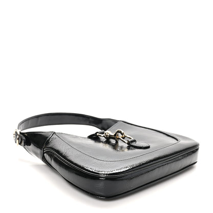 Gucci Patent Calfskin Small Jackie Shoulder Bag Black 4 of 10