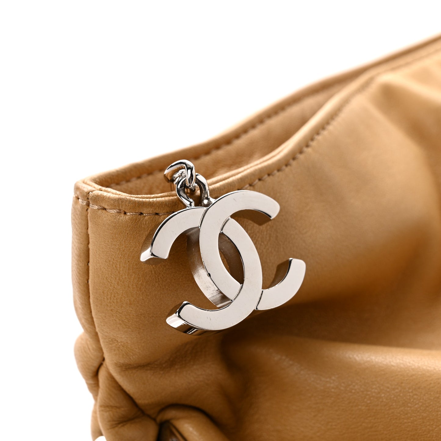 Lambskin Large Ultimate Soft Tote Beige