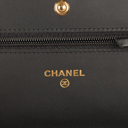 Chanel Aged Calfskin Lady of Luck 2.55 Reissue Wallet on Chain WOC Black 11 of 14