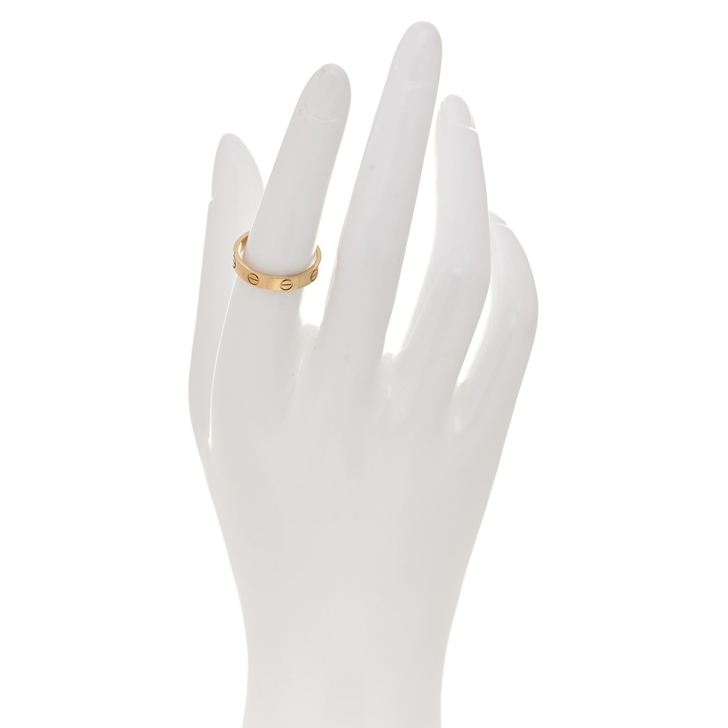 Cartier 18K Yellow Gold 3.5mm LOVE Wedding Band Ring 53 6.5 2 of 4
