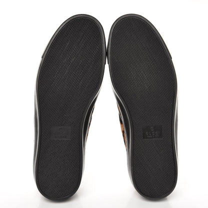Gucci Pony Hair Jaguar Print Slip On Sneakers 37.5 5 of 9