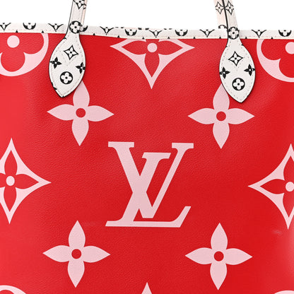 Louis Vuitton Monogram Giant Neverfull MM Rouge 7 of 10