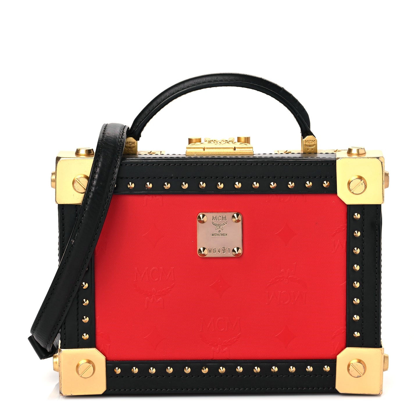 Odeon Calfskin Small Berlin Crossbody Red
