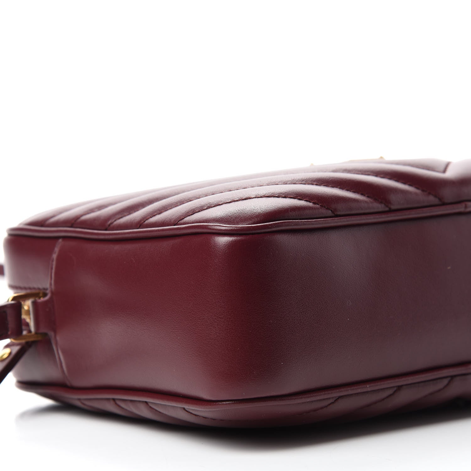 Saint Laurent Calfskin Matelasse Monogram Lou Camera Bag Dark Rouge 6 of 10