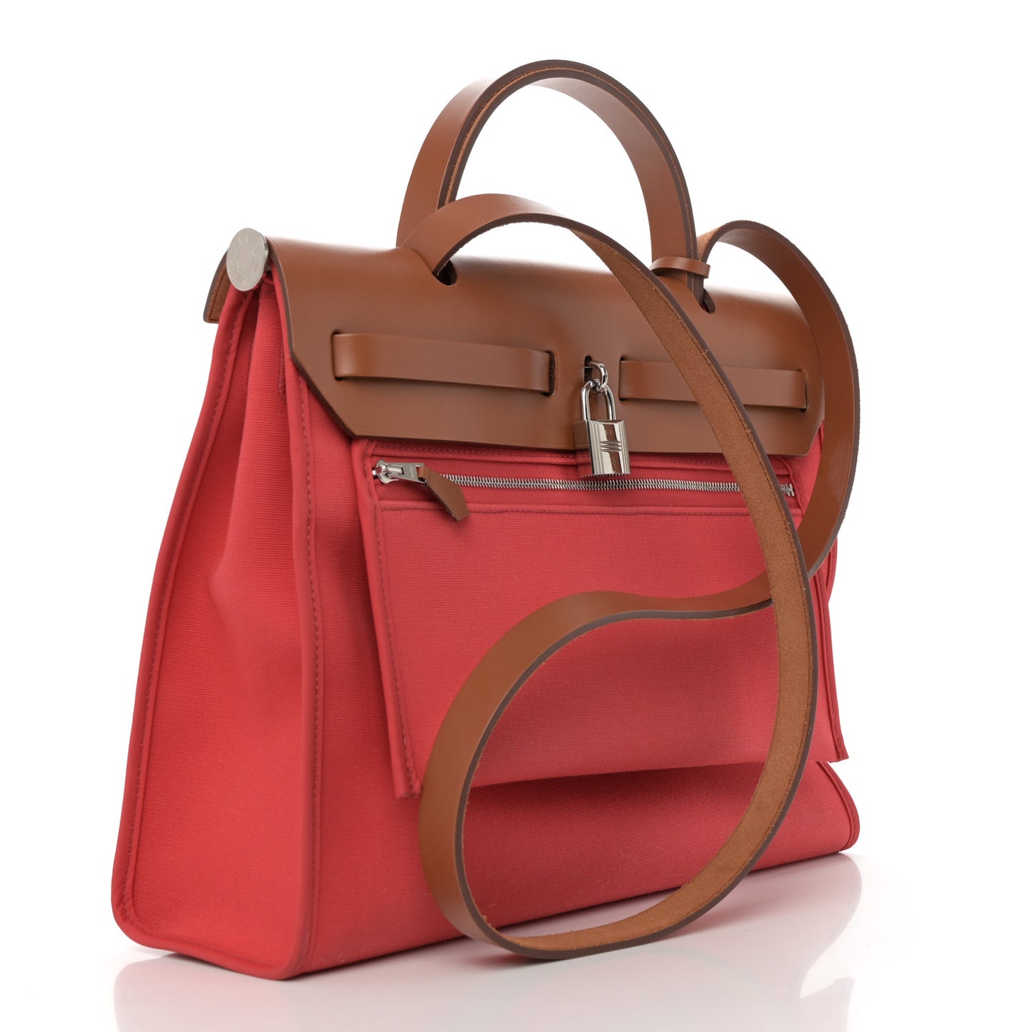 Vache Hunter Toile Herbag Zip 31 PM Rouge Tomate Natural
