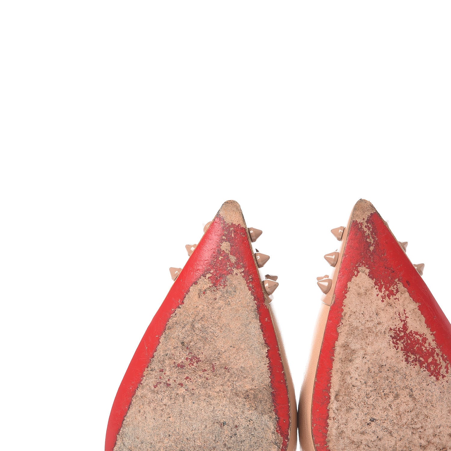 Christian Louboutin Kid Patent Geo 85 Pumps 36.5 Nude 10 of 18