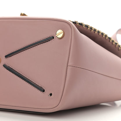 Valentino Garavani Calfskin Groumette Small Demilune Double Handle Satchel Lipstick 9 of 19