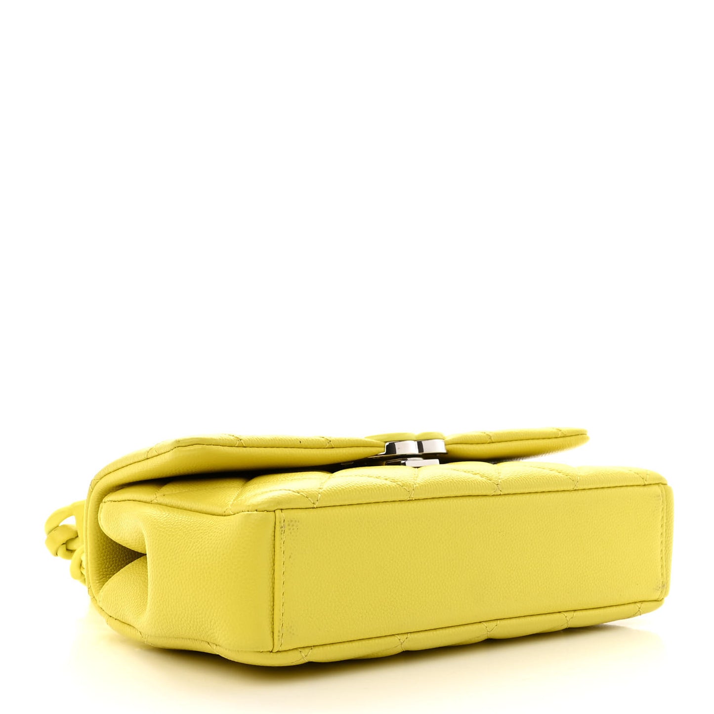 Caviar Quilted My Everything Small Flap Yellow