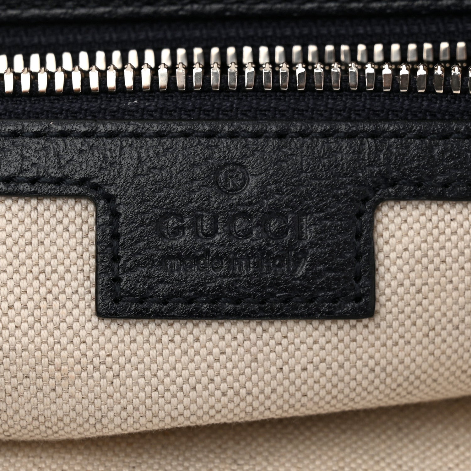 Gucci GG Supreme Monogram Textured Dollar Calfskin Web Small Ophidia Half Moon Hobo Beige Blue 6 of 10