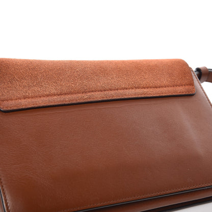 Chloe Suede Calfskin Small Faye Shoulder Bag Tobacco 16 of 17