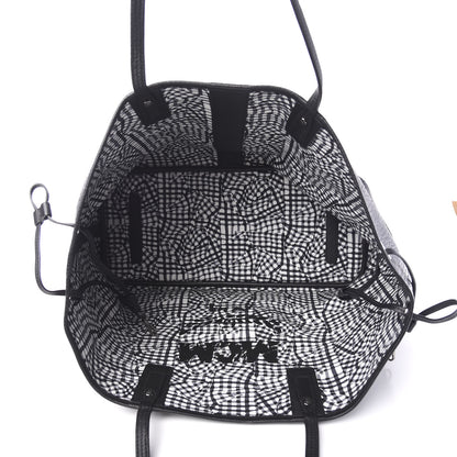 MCM Visetos Large Liz Reversible Shopper Tote Black 7 of 13