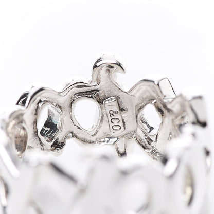 Tiffany Sterling Silver Paloma Picasso Love Kisses Ring 50 5.5 5 of 6