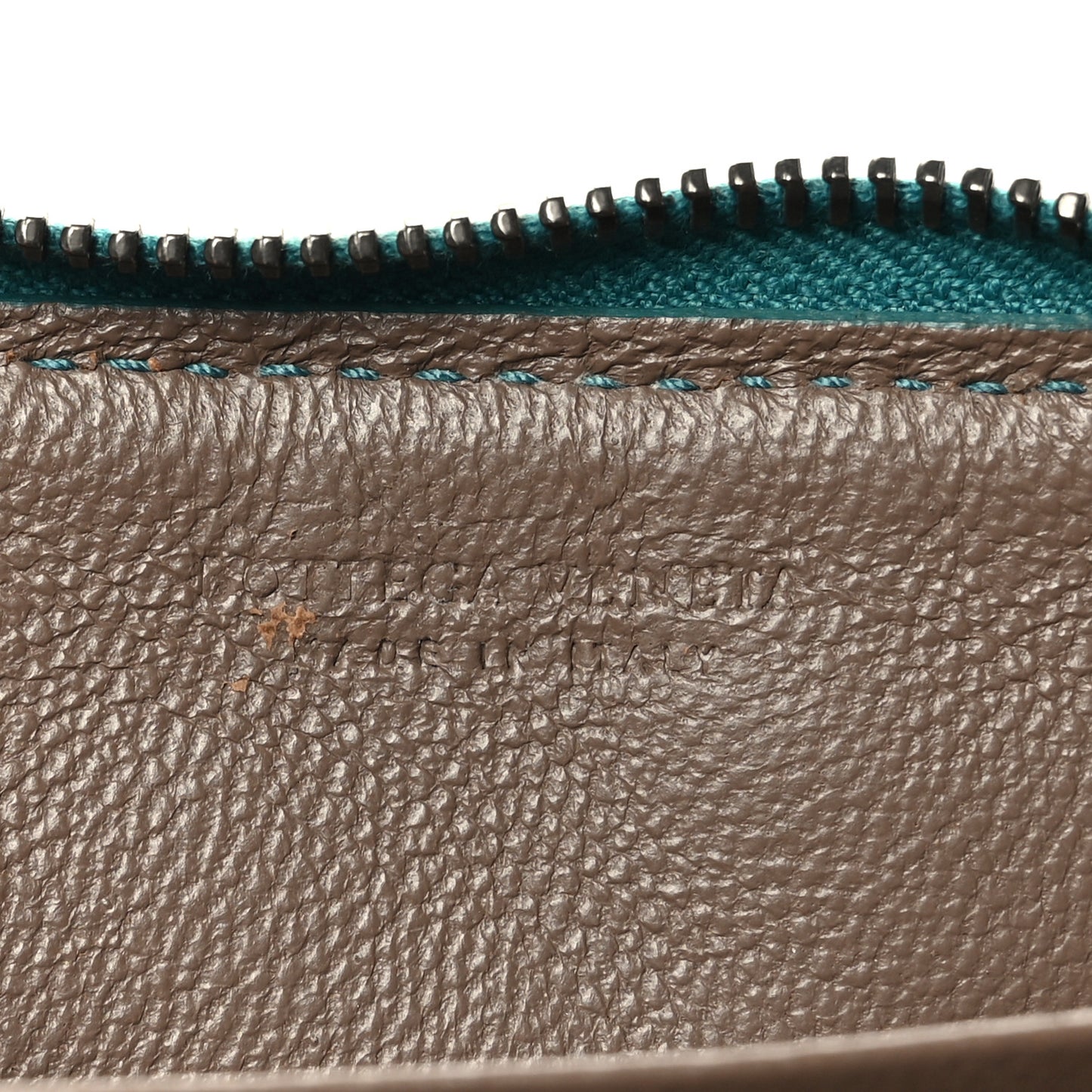 Nappa Intrecciato Zip Around Coin Purse Lagoon